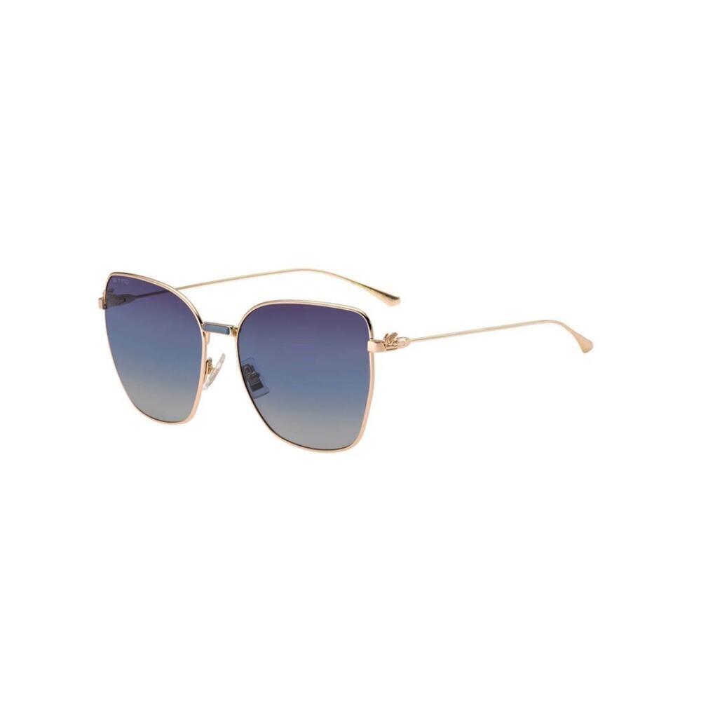 New Etro ETRO0021/S 0000UY Rose Gold Frame Gradient Blue Lens Sunglasses